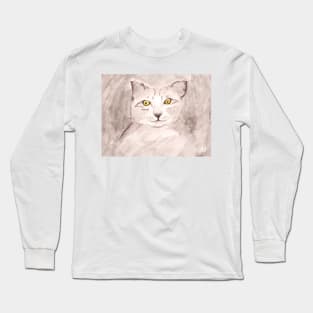 Gray Kitten Long Sleeve T-Shirt